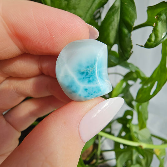 Larimar tumbled stone (approx. 8 grams)