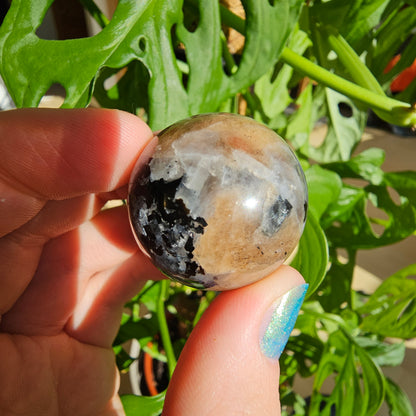 Moonstone Sunstone Mix Sphere #29D