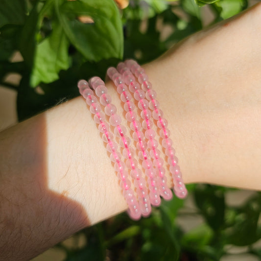 Rose Quartz Bracelet (4mm)