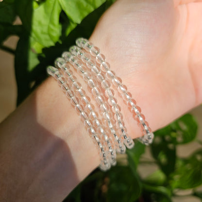 Clear Quartz bracelet (4mm)