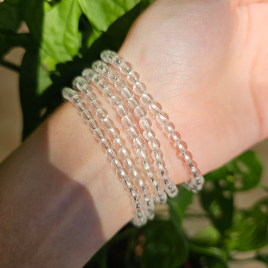 Clear Quartz bracelet (4mm)