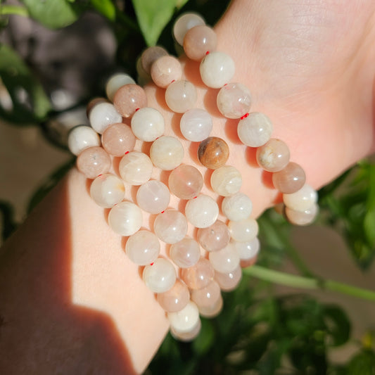 Sunstone + Moonstone Bracelet (9mm)