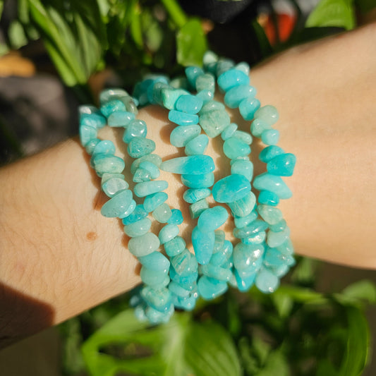 Amazonite chip bracelet (intuitive selection)