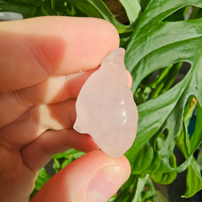 Rose Quartz Anatomical Heart