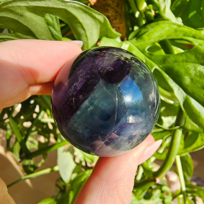 Rainbow Fluorite Sphere #18o