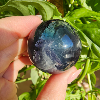 Rainbow Fluorite Sphere #18o