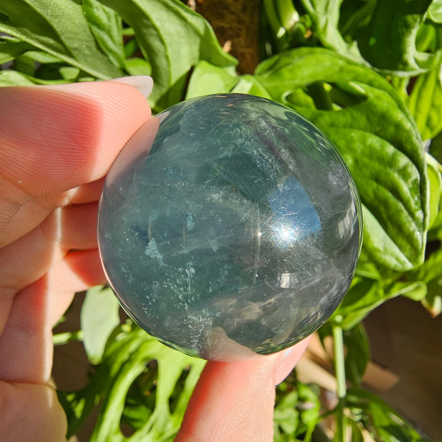 Green/Purple Fluorite Sphere #25D