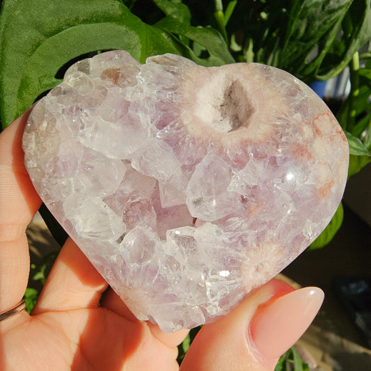 Pink Amethyst (Trade Name) Heart #35C