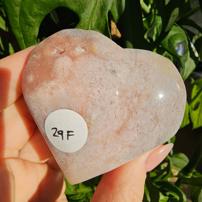 Pink Amethyst (Handelsname) Herz #29F