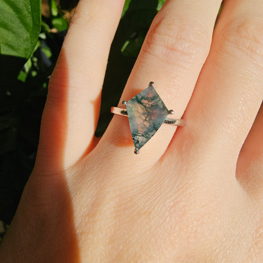 Moss Agate Ring