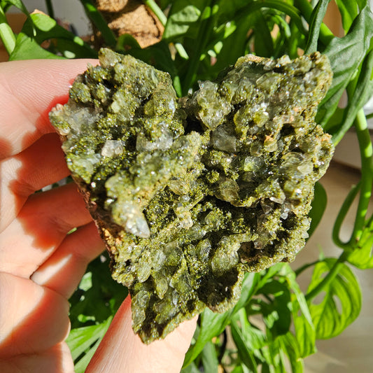 Epidote with Quartz Specimen #32D