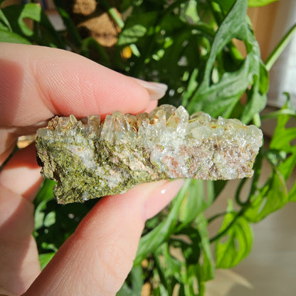 Epidote with Quartz Specimen #18F