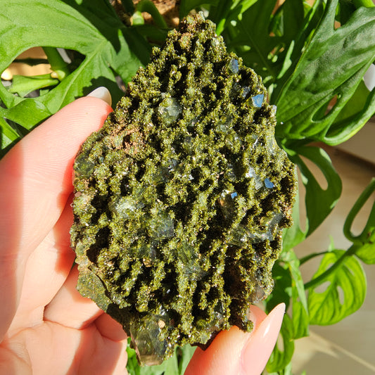 Epidote with Quartz Specimen #34C