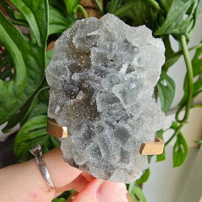 Sugar Fluorite on stand