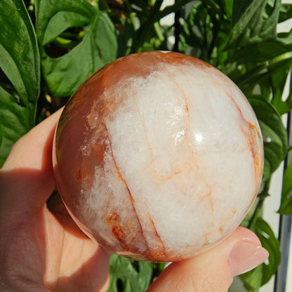 Fire Quartz (Hematoid Quartz) Sphere #55A