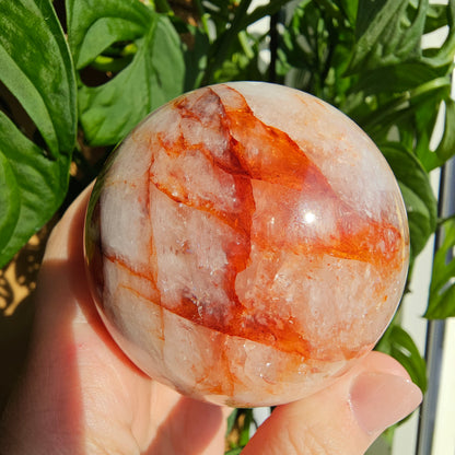 Fire Quartz (Hematoid Quartz) Sphere #55A