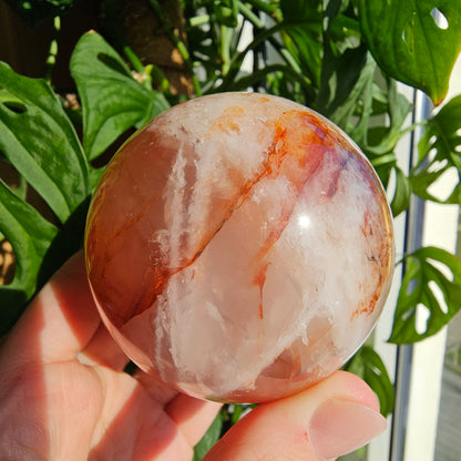 Fire Quartz (Hematoid Quartz) Sphere #55A