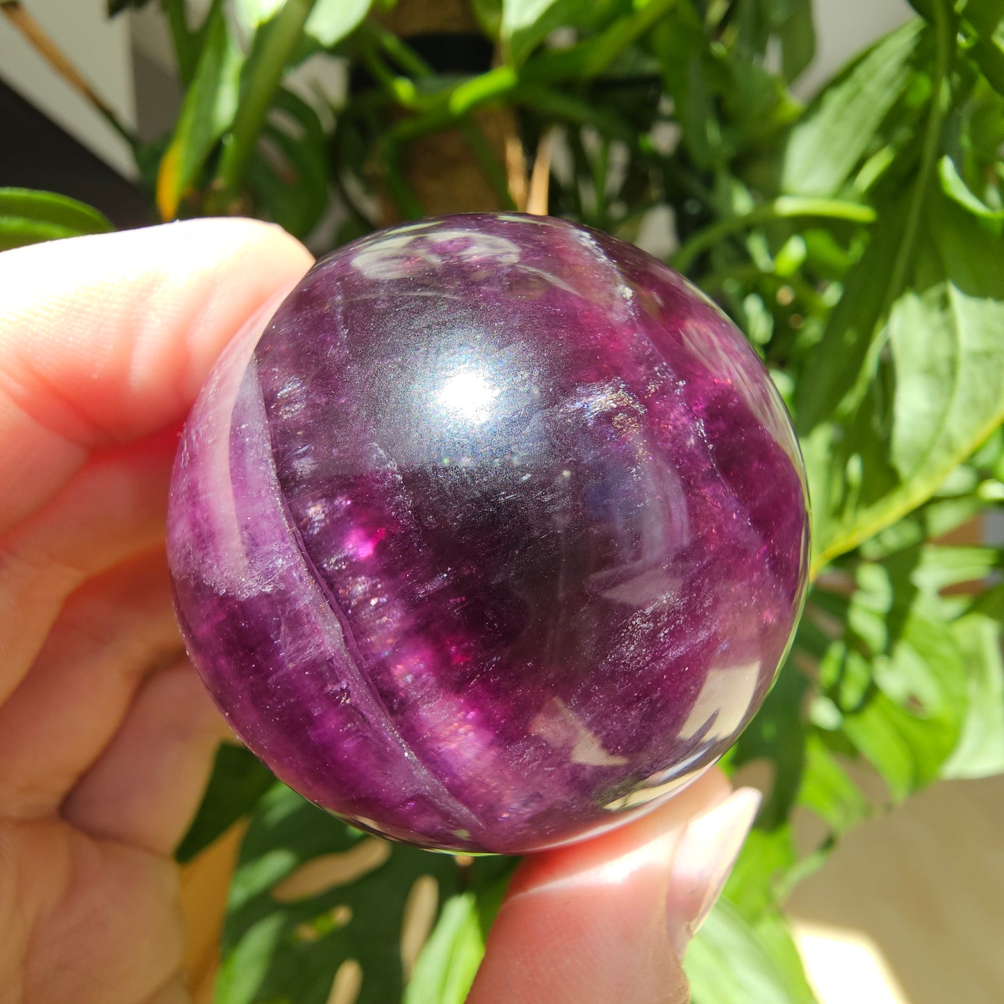 Purple Fluorite Sphere #35E