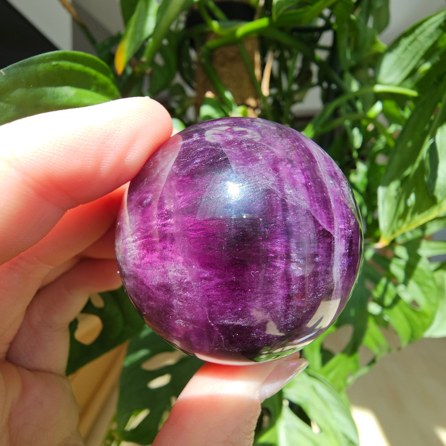 Purple Fluorite Sphere #35E