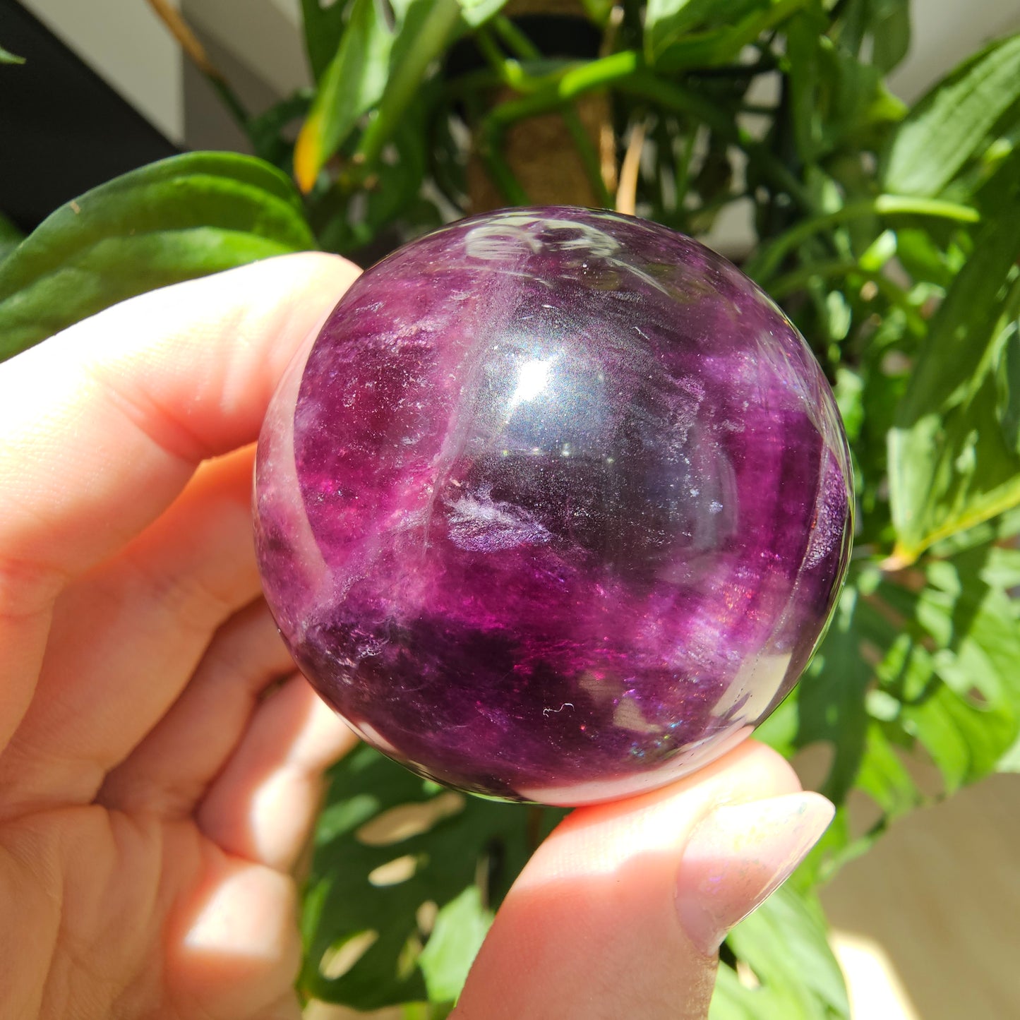 Purple Fluorite Sphere #35E