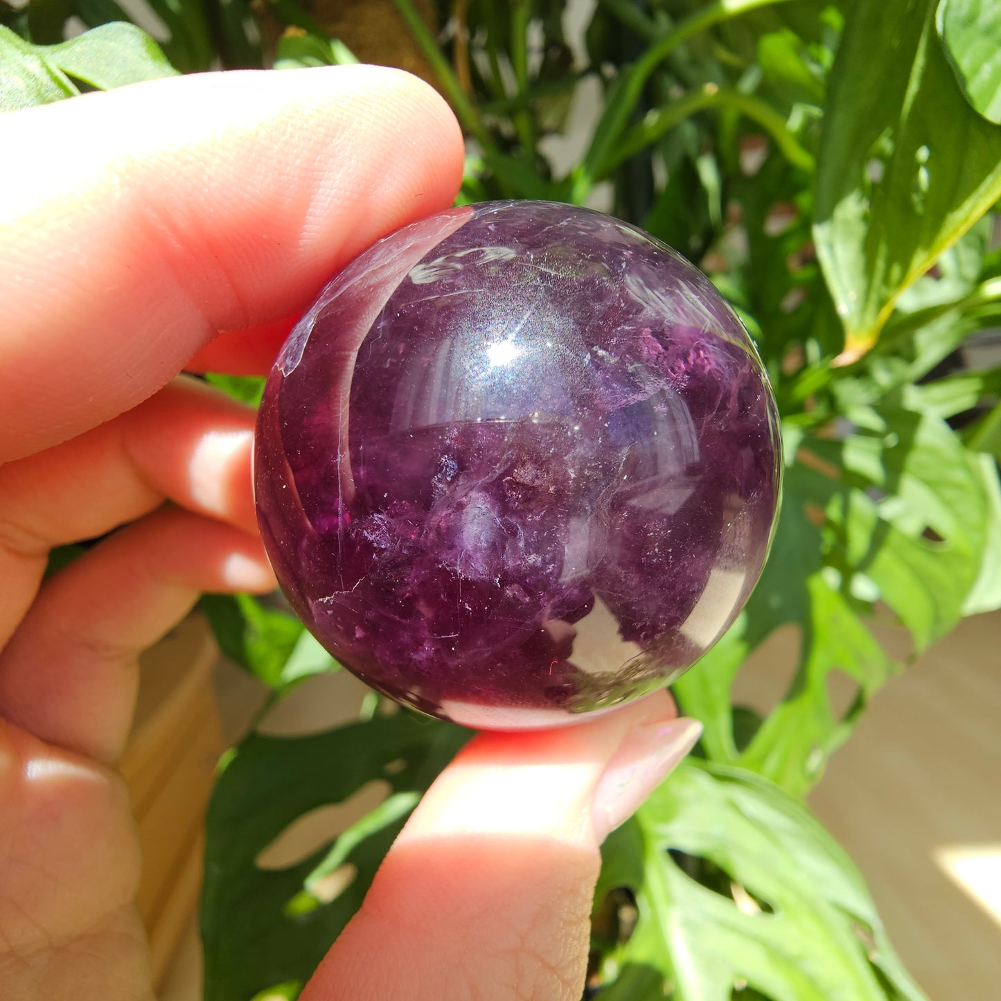 Purple Fluorite Sphere #27F