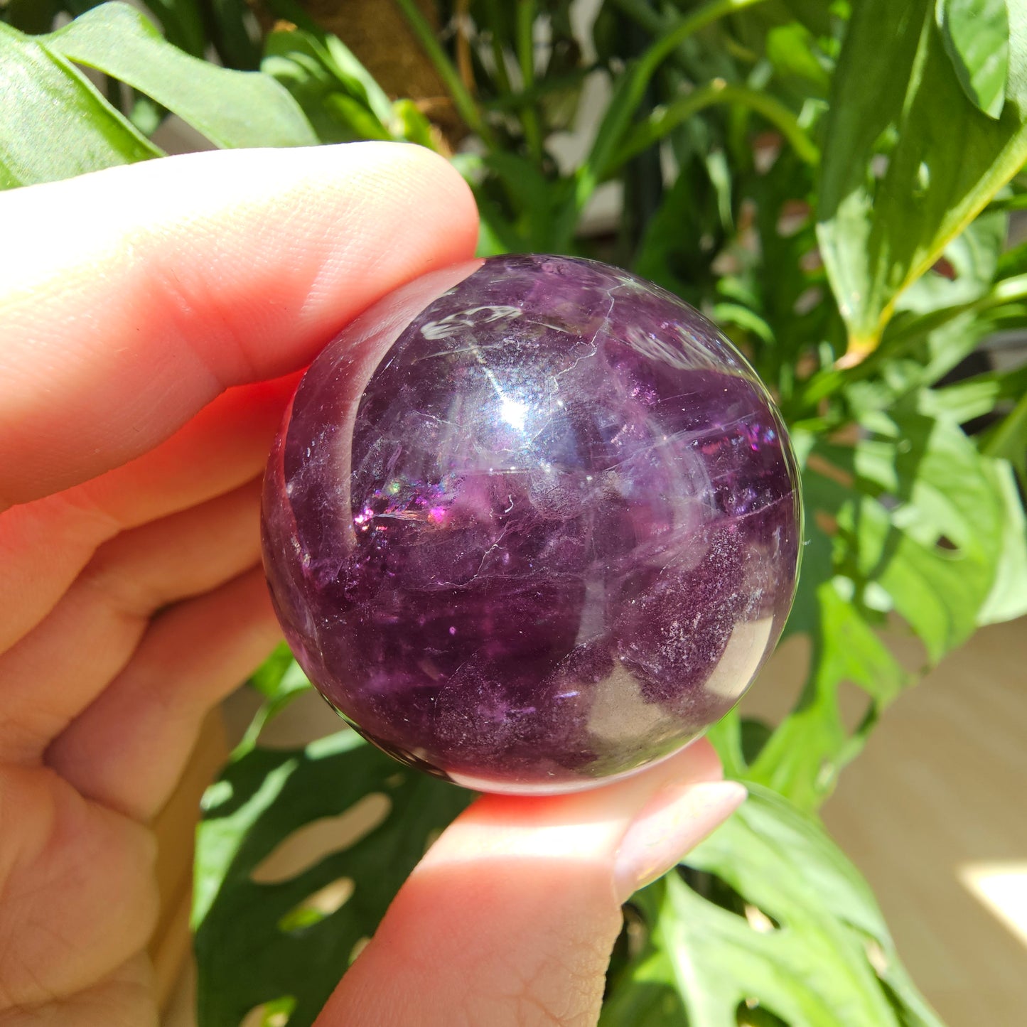 Purple Fluorite Sphere #27F