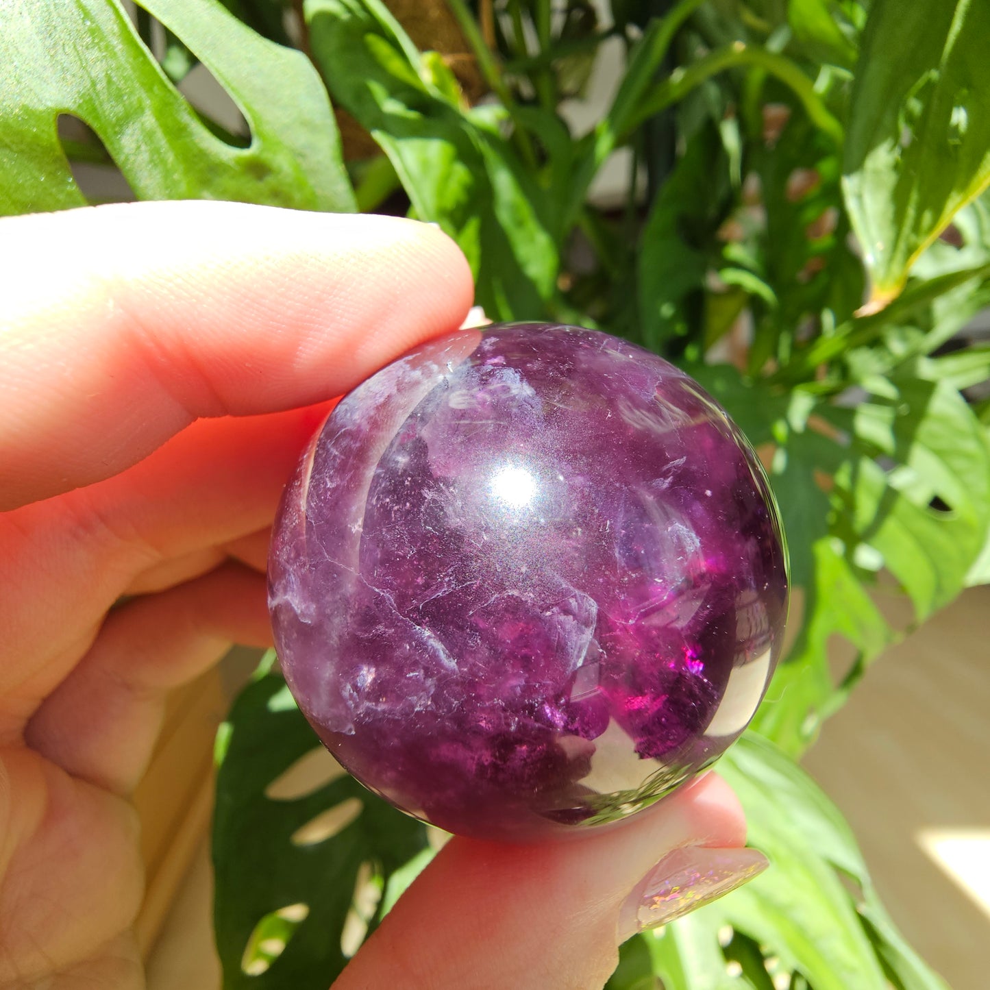 Purple Fluorite Sphere #27F