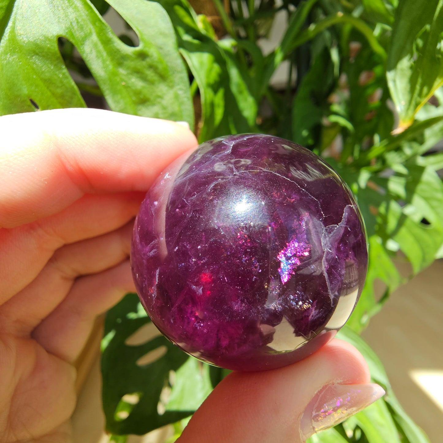 Purple Fluorite Sphere #27F