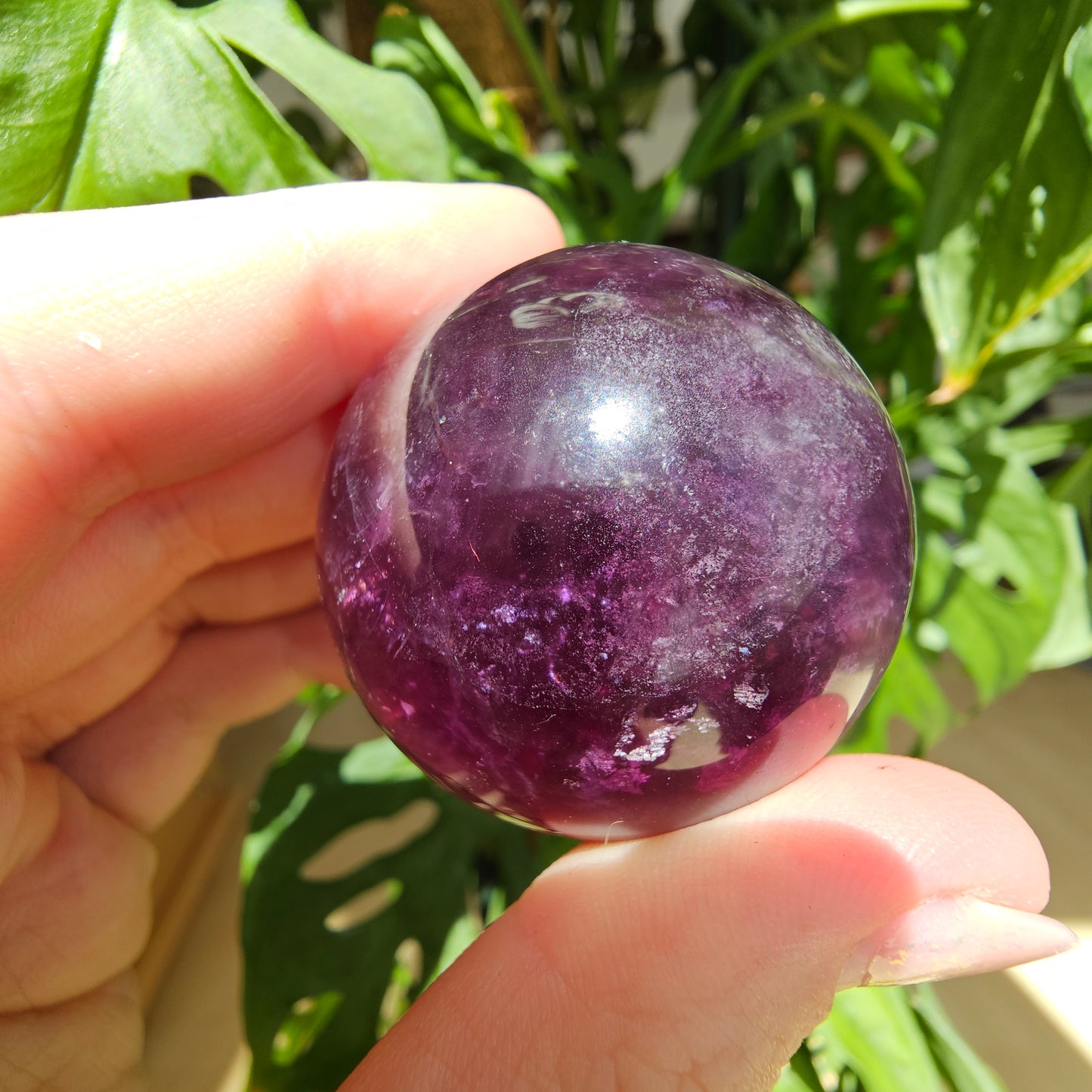 Purple Fluorite Sphere #27F