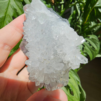 Green Fluorite with Quartz and Chalcopyrite #65C