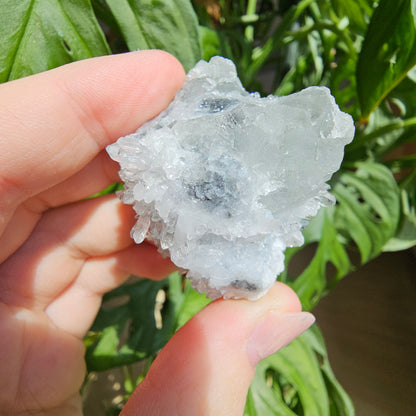 Green Fluorite with Quartz #25K