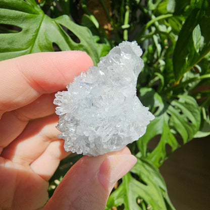 Green Fluorite with Quartz #25K