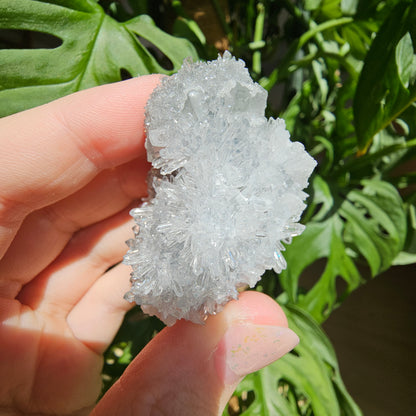 Green Fluorite with Quartz #25K