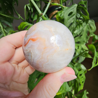 Amethyst with Crazy Lace Agate Sphere #29G