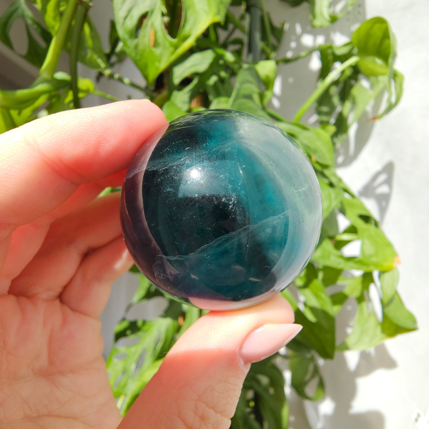 Green/Blue Fluorite Sphere #29F