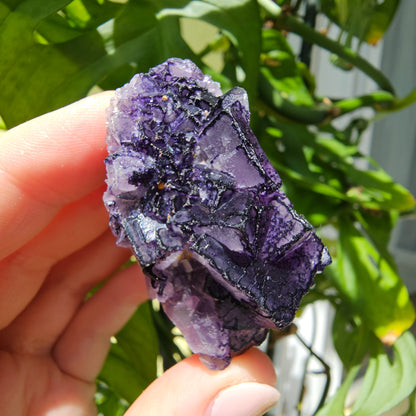 "QR Code" Fluorite from China #41Z