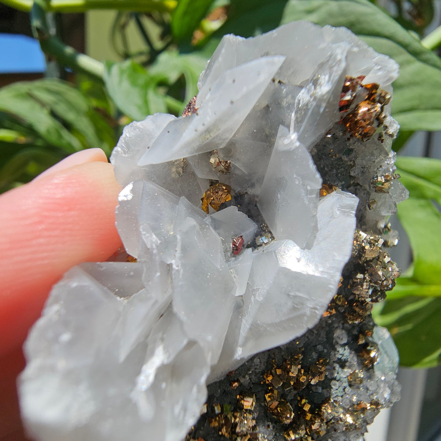 Calcite with Pyrite and Quartz #69C