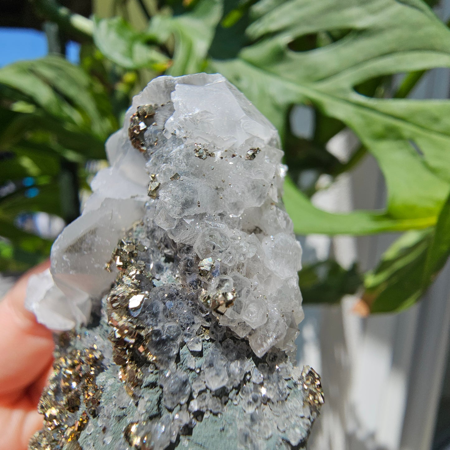 Calcite with Pyrite and Quartz #69C