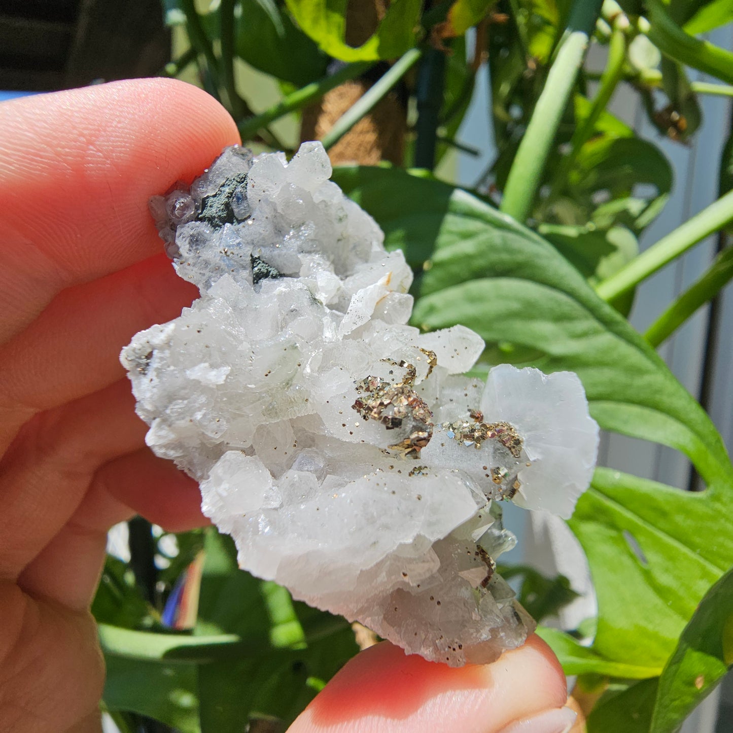 Calcite with Pyrite and Quartz #34G