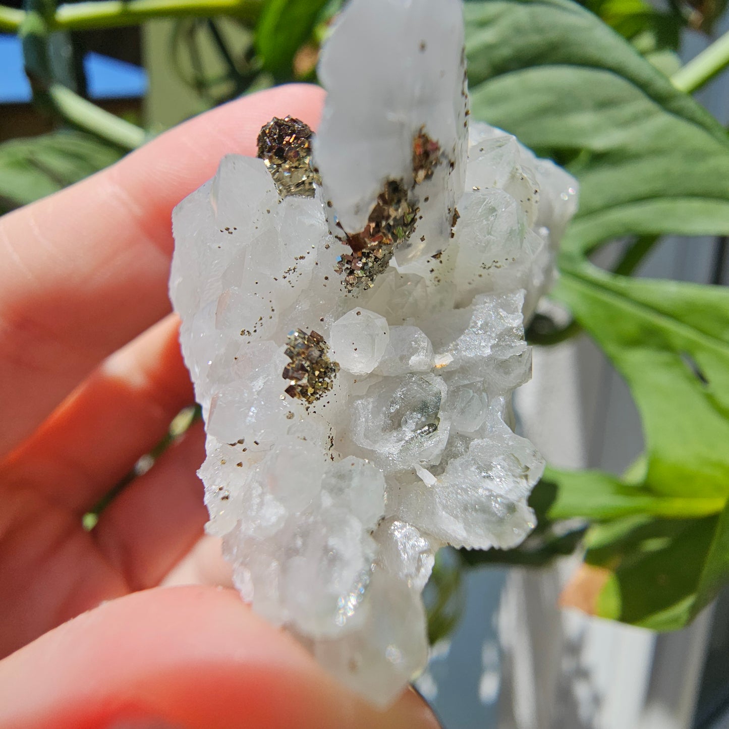 Calcite with Pyrite and Quartz #34G