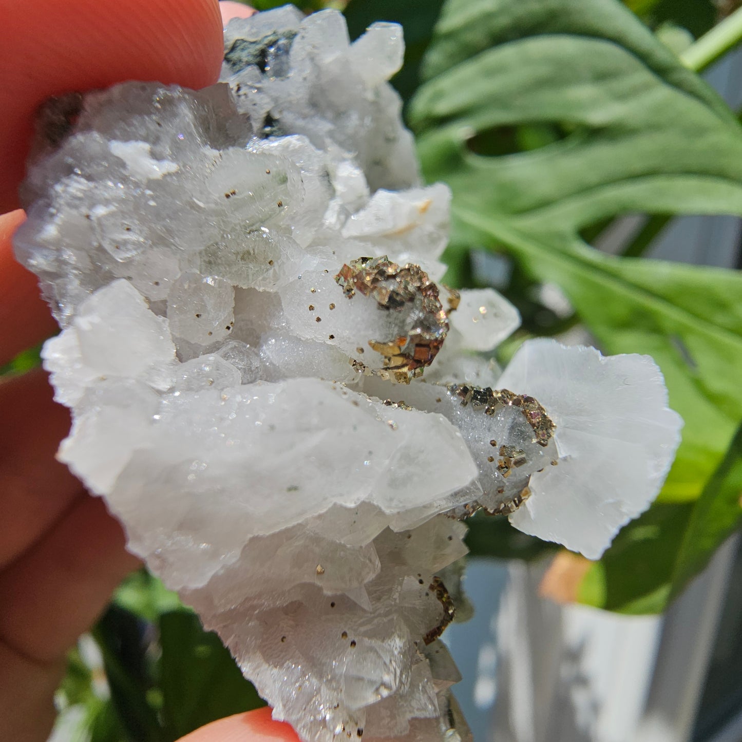 Calcite with Pyrite and Quartz #34G