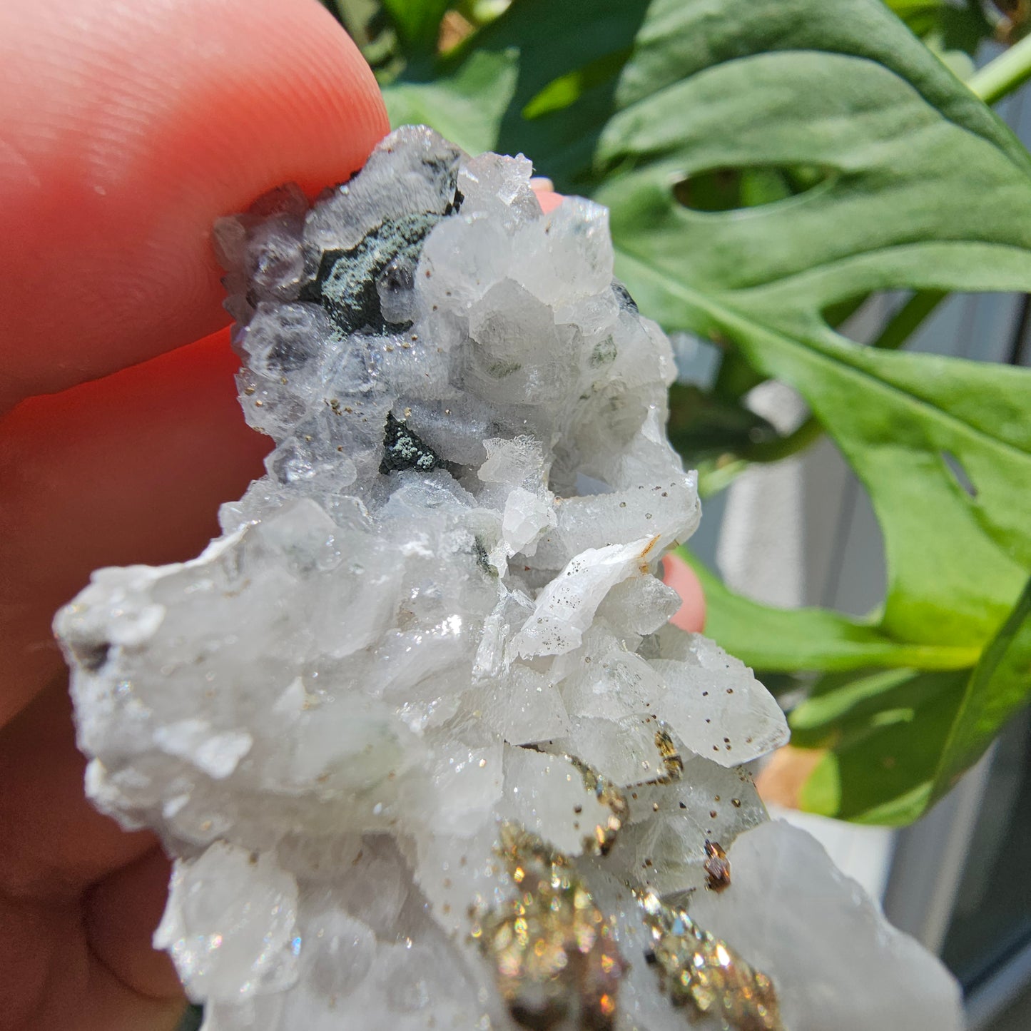 Calcite with Pyrite and Quartz #34G