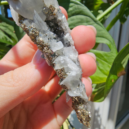 Calcite with Pyrite and Quartz #42i