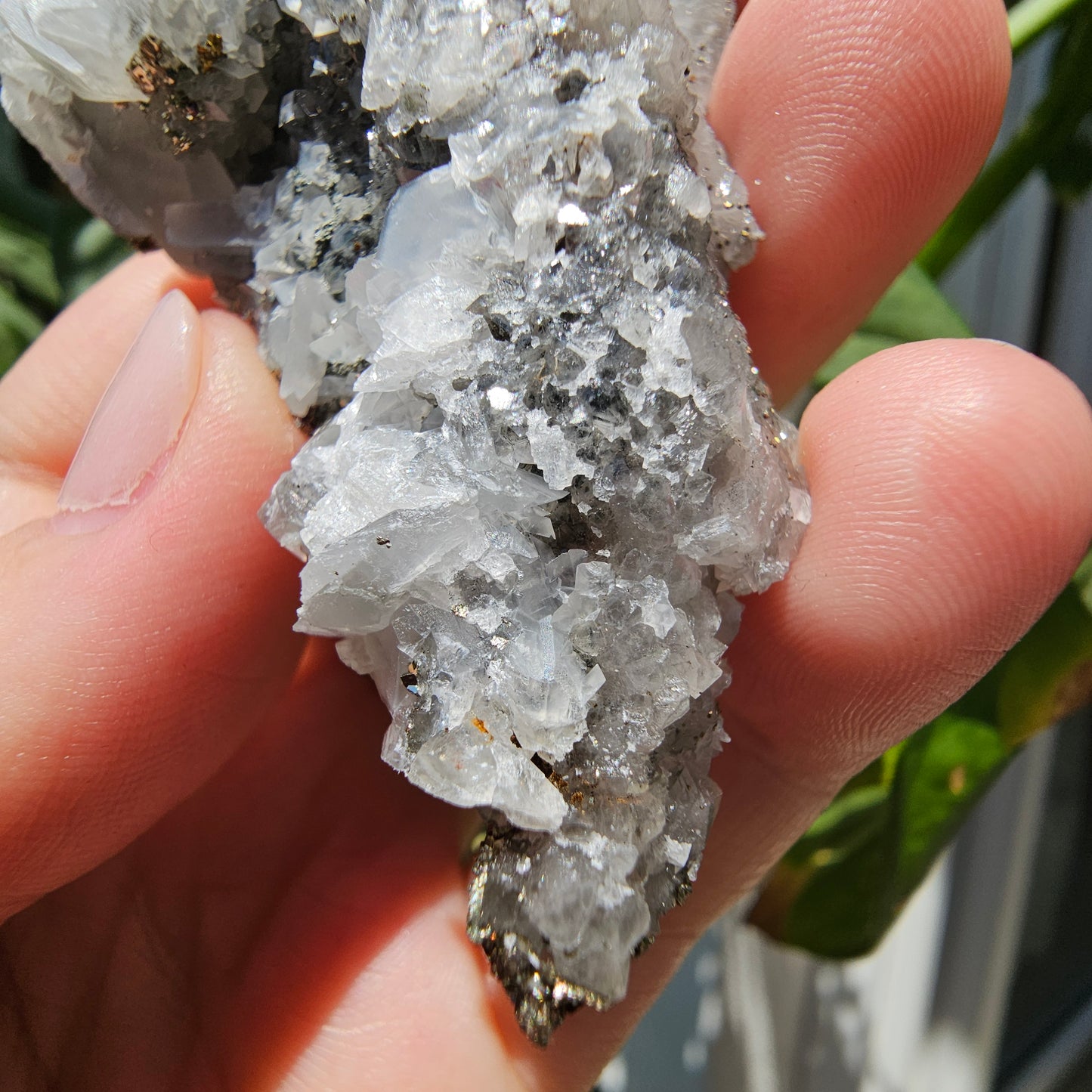 Calcite with Pyrite and Quartz #42i