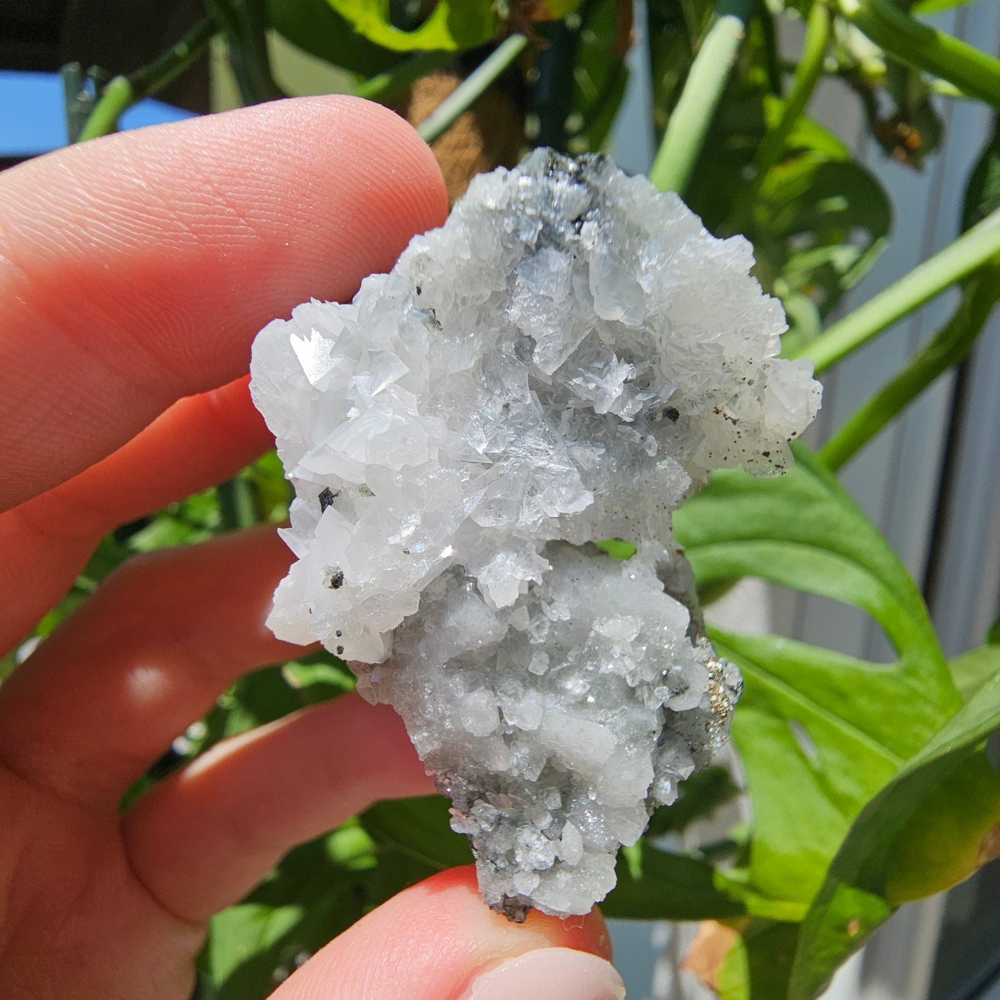 Calcite with Pyrite and Quartz #35L