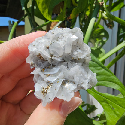 Calcite with Pyrite and Quartz #35M