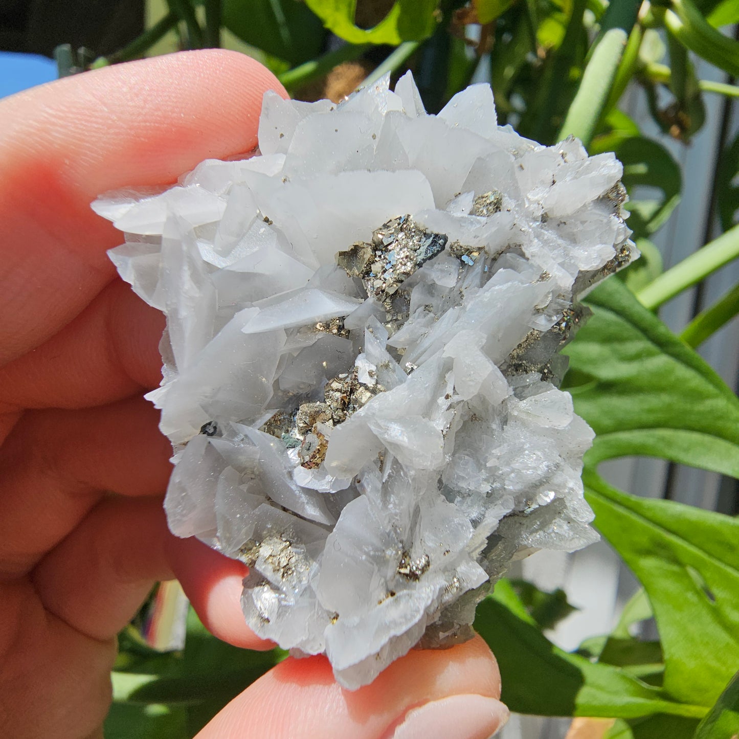 Calcite with Pyrite and Quartz #39N