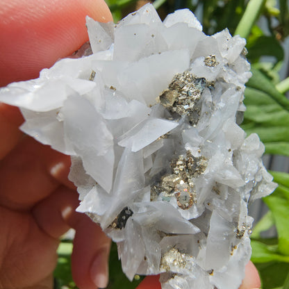 Calcite with Pyrite and Quartz #39N