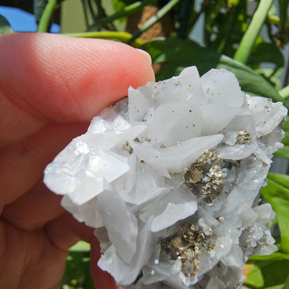 Calcite with Pyrite and Quartz #39N