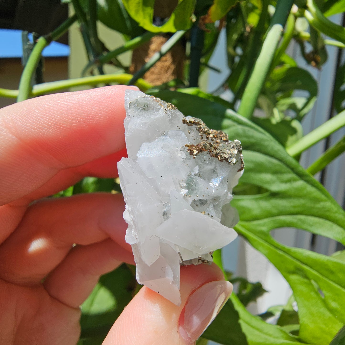 Calcite with Pyrite and Quartz #28P